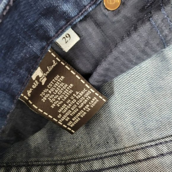 💙7 For All Mankind Gwenevere Jeans Dark Wash - Size 29 - Picture 6 of 9
